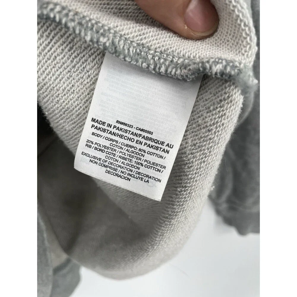 Nike Gray Pullover Lace Up Hooded Sweatshirt Hoodie Embroidered Medium